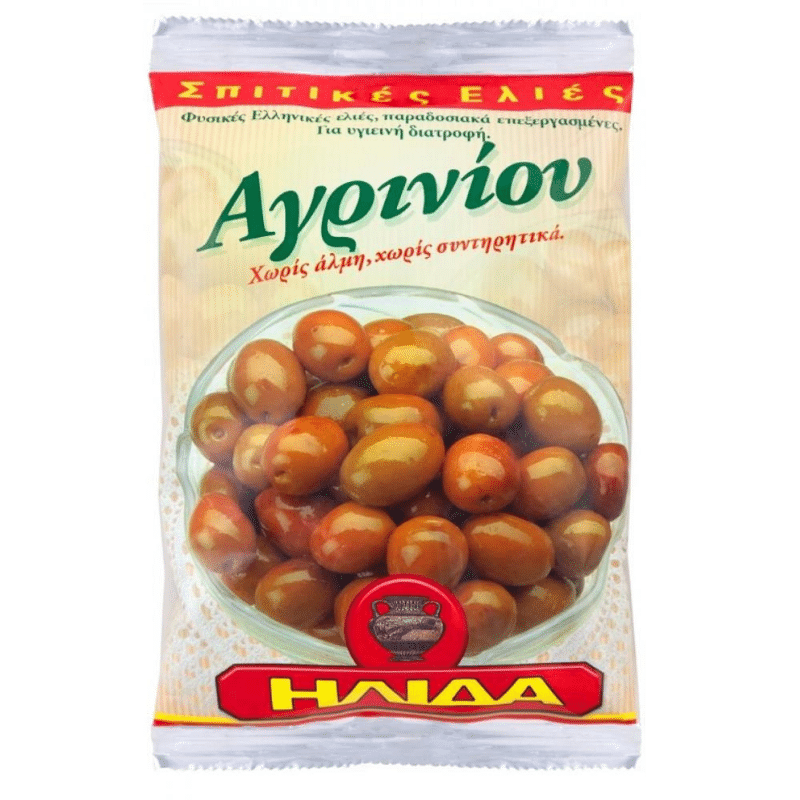 Agrini Oliven blond (250g) Ilida von Ilida bei Araxxon  - Hochwertiges griechisches Produkt.   Agrini Oliven blond (250g) Ilida από Ilida στο Araxxon  - Αυθεντικό ελληνικό προϊόν.
